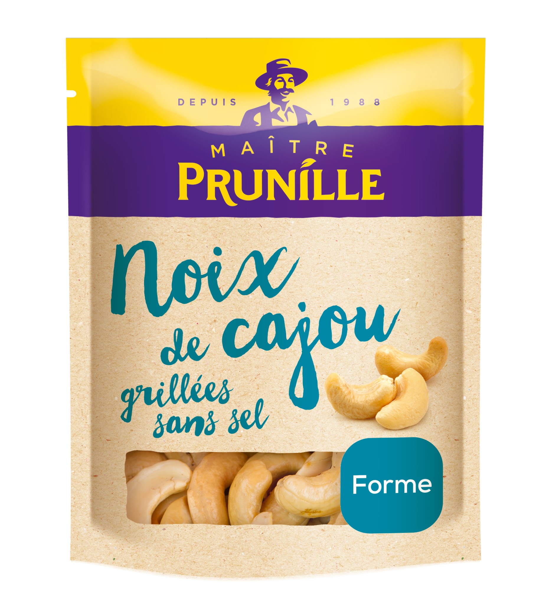 Noix De Cajou Grillées Non Salées Sachet 200g - Boutique Maitre Prunille