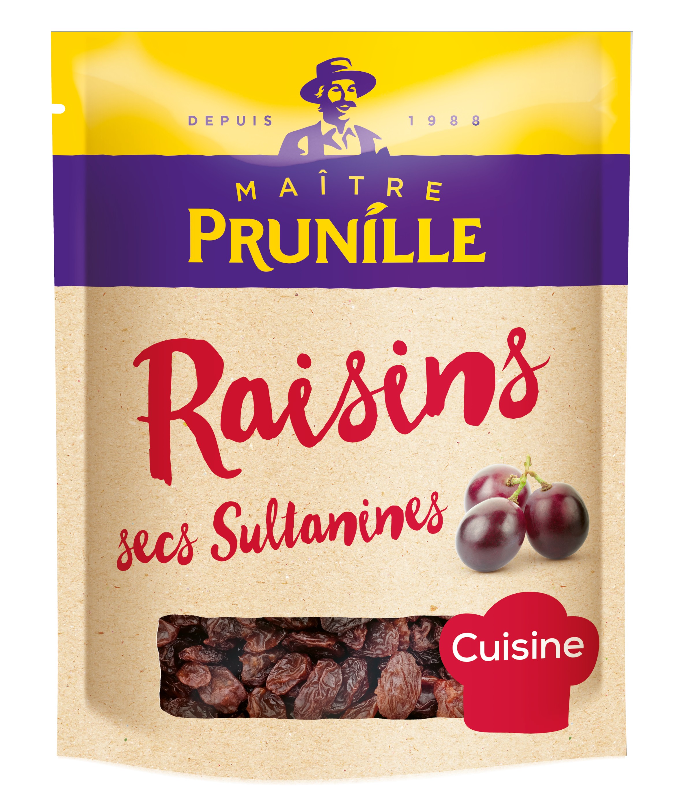 Raisins Sultanine Sachet 500g - Boutique Maitre Prunille