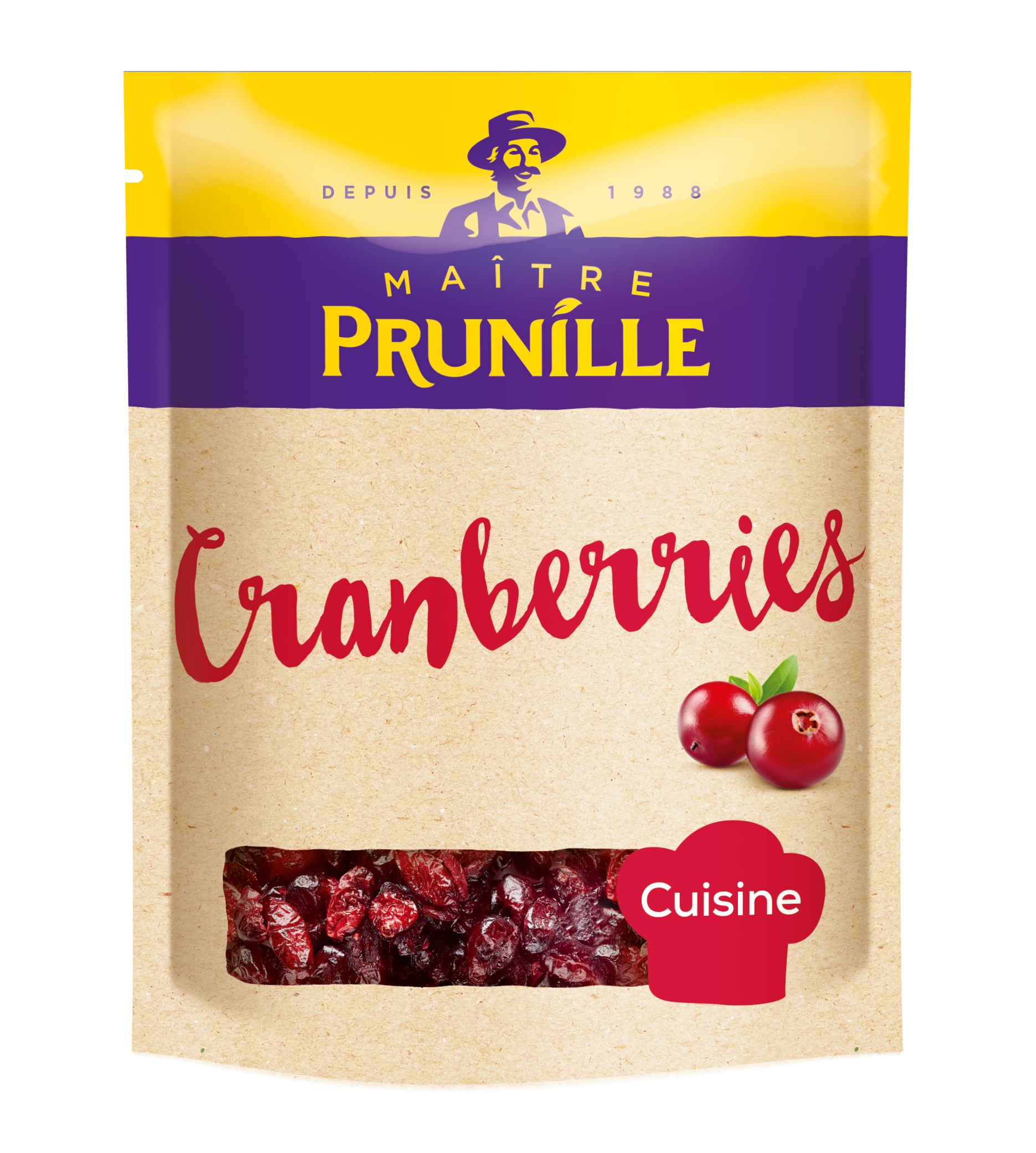 Cranberries Sachet 250g - Boutique Maitre Prunille